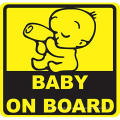 Custom Magnet Baby on Board Car Reflective Sticker